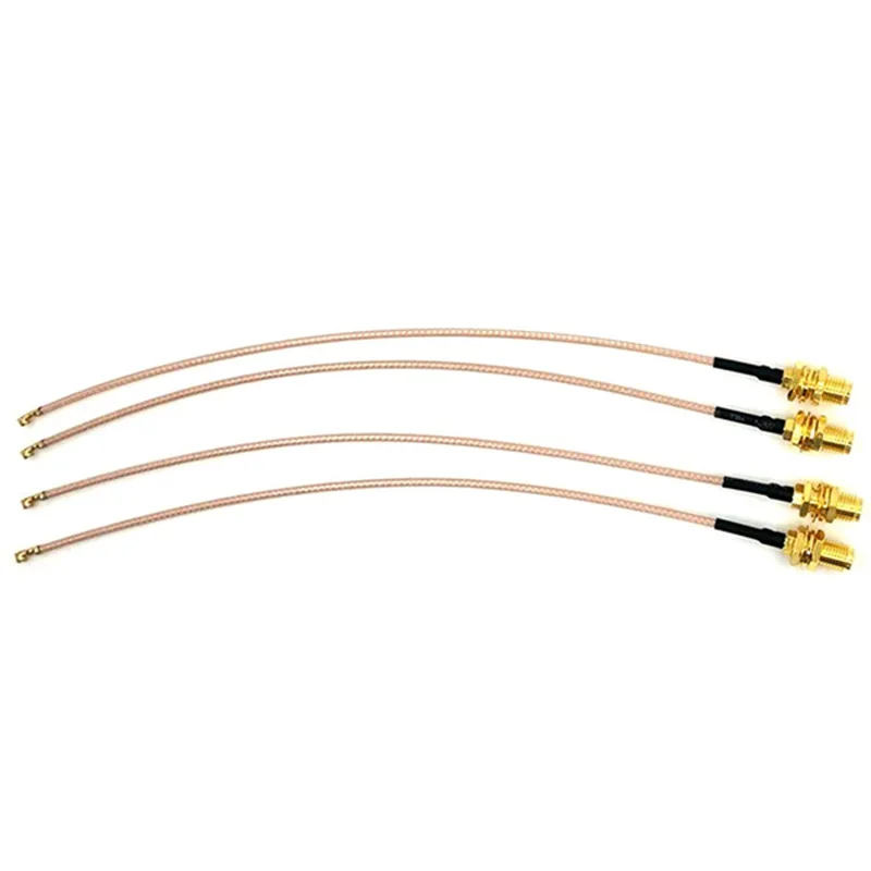 Промо-акция! Упаковка из 4 RF U. FL(IPEX/IPX) мини PCI к SMA женский Пигтейл/провод для антенны Wi-Fi коаксиальный RG-178 кабель с низкой потерей(6 дюймов(15c