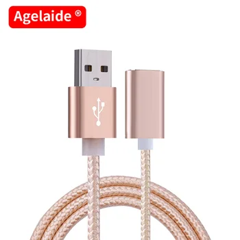 

Male to Female Data Cable Keyboard Mouse Connecting Line USB Extension Line Nylon Braided Wire Audio USB Adapter Cable
