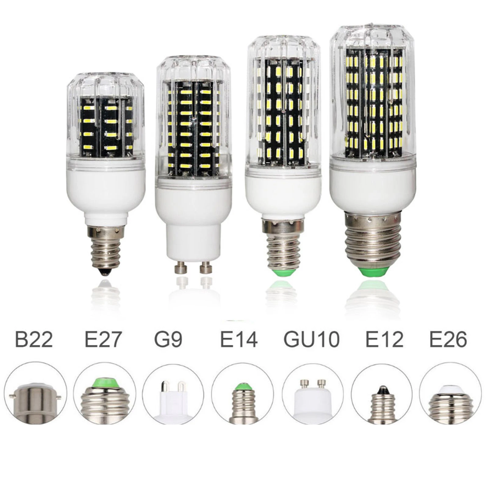 Bombilla LED tipo mazorca de maíz, lámpara reemplazo de E27, E14, 4014 SMD, 10W, 20W, 25W, 30W, 36, 96, 138Led| Bombillas y tubos LED| - AliExpress