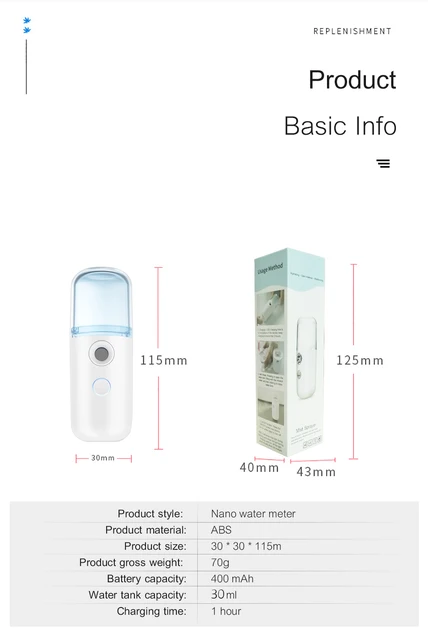 Face Steamer USB Nebulizer Face Moisturizer Humidifier Auto Accessories Interior cb5feb1b7314637725a2e7: Black|Light blue|Light Pink|Pink|White|White and Golden