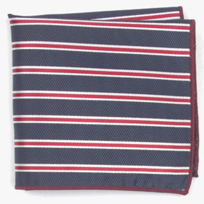  navy stripe patterned pocket square with patterns handkerchief