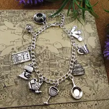 Варить в стиле печь браслет с подвесками Love готовить браслеты с подвесками подарок на день рождения