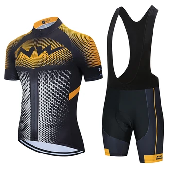 

Northwave 2020 Cycling Sets Racing Clothes Summer Quick Dry MTB Bike Jersey Set Short Sleeve Professional NW Sportwear