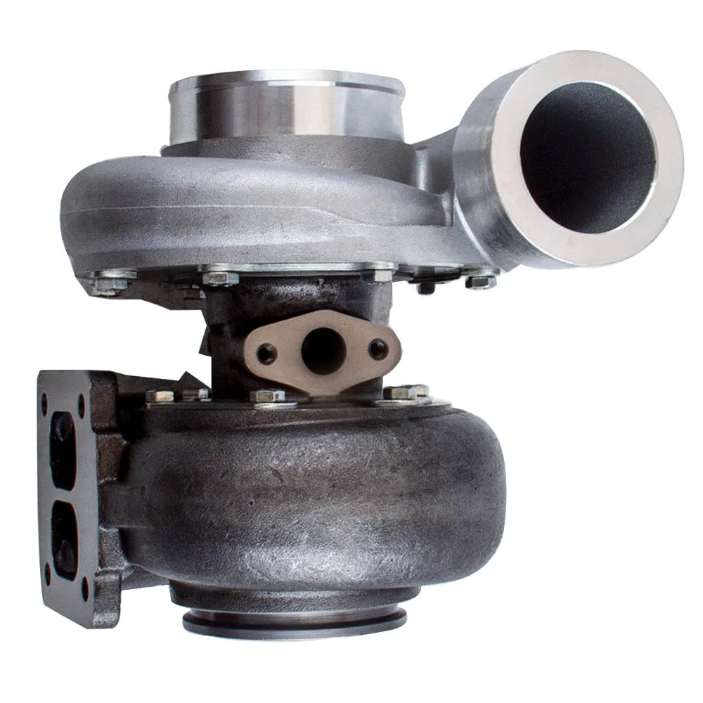 GT45 Turbo T4 V-BAND 4-Bot 1,05 A/R 600+ hp линия подачи масла+ линия возврата масла, Турбокомпрессор для всех 3.0L-6.0L двигателя
