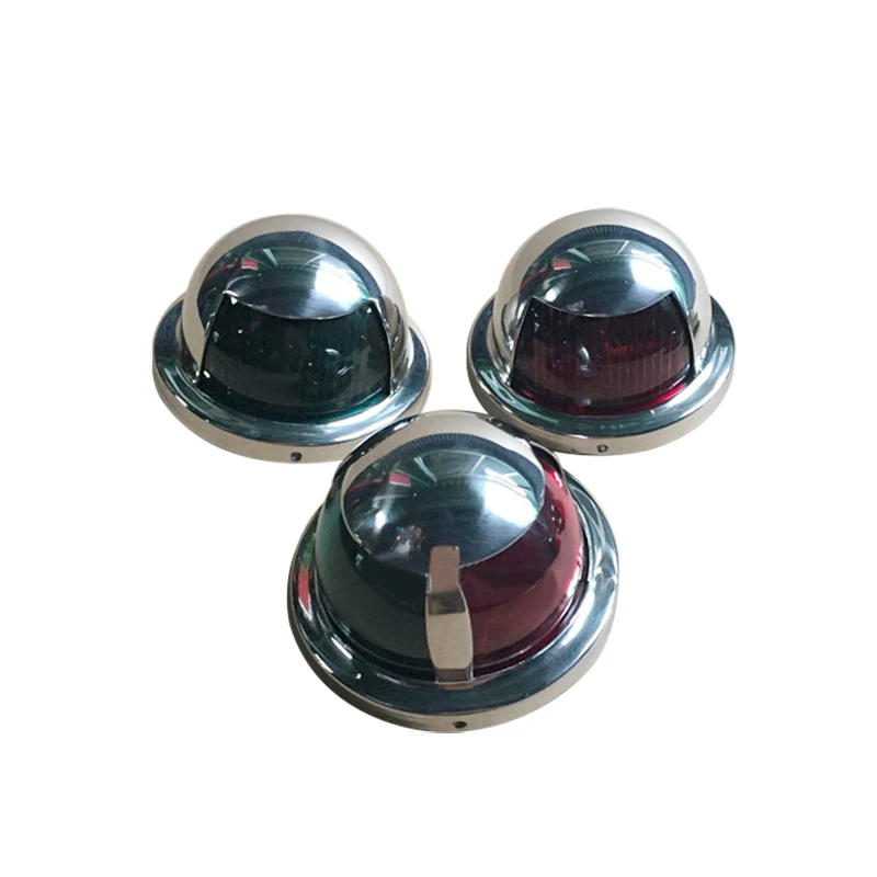12V Stainless Steel Bow LED Navigation Lights Marine Indicator Spot Light Marine Boat Yacht Sailing Signal Light