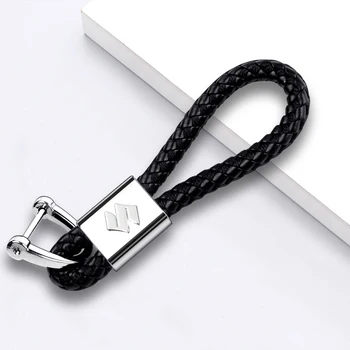 

Car-styling Leather Metal Car Key Ring Keychain Key Holder For Suzuki SWIFT SX4 Alto Motorcycle Keyring Accessories