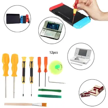 

12 in 1 Triwing Screwdriver Set Durable Screwdriver Tool Full Triwing Screwdriver Repair Kit GameBit Tool Kit for Nintendo Switc