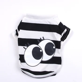 

Dog Cat Vest Pet Puppy T-shirt Pajamas Big Eyes Apparel for Dogs Cats Small Medium 3 colors