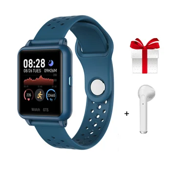 

Smart Watch Men +Earphone/Set Waterproof IP67 Multi-Sports Mode Smartwatch With Weather Heart Rate Blood Pressure Oxygen VS E06
