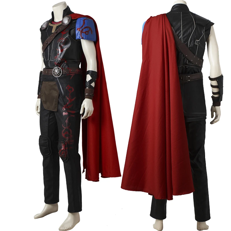 

Ragnarok Odinson Cosplay Costume Superhero Battle Outfit Halloween Christmas Clothing With Boots