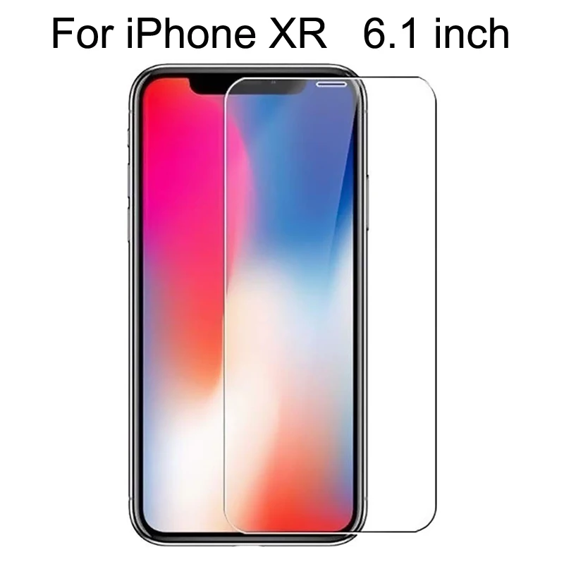 Закаленное стекло 9H для iPhone X XS MAX XR 6 6s 7 8 plus 5 S Защитное стекло для экрана на iPhone 7 8 6 plus 4 4S 5 SE - Цвет: For iphone XR