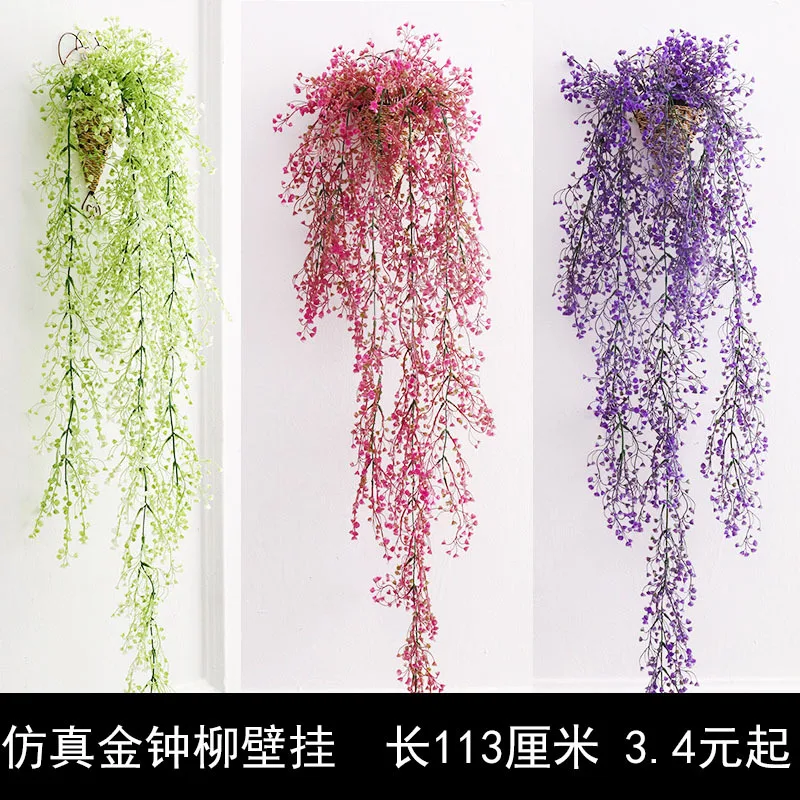1PC New Artificial Fake Silk Flower Vine Hanging Garland Home Garden Wedding Festive& Party Supplies Decoration