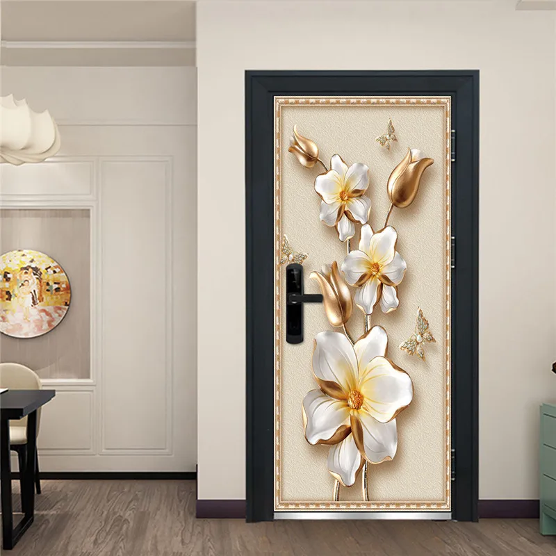 Современный свежий дизайн, наклейка на дверь, летний Приморский Пейзаж, для гостиной, кухни, декор для холодильника, наклейка на дверь, тематический плакат