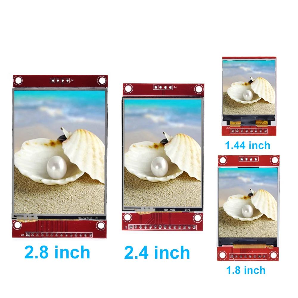 1.44/1.8/2.4/2.8 Inch TFT Color Screen LCD Display Module Drive ST7735 ILI9341 Interface SPI 128*128 240*320 for Arduino