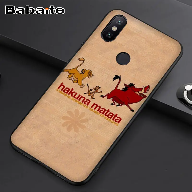 Keep clam hakuna matata The Lion King Новинка чехол для телефона Fundas чехол для redmi 7 5plus 5A 6pro 4 note5A note6pro note7 чехол - Цвет: A11
