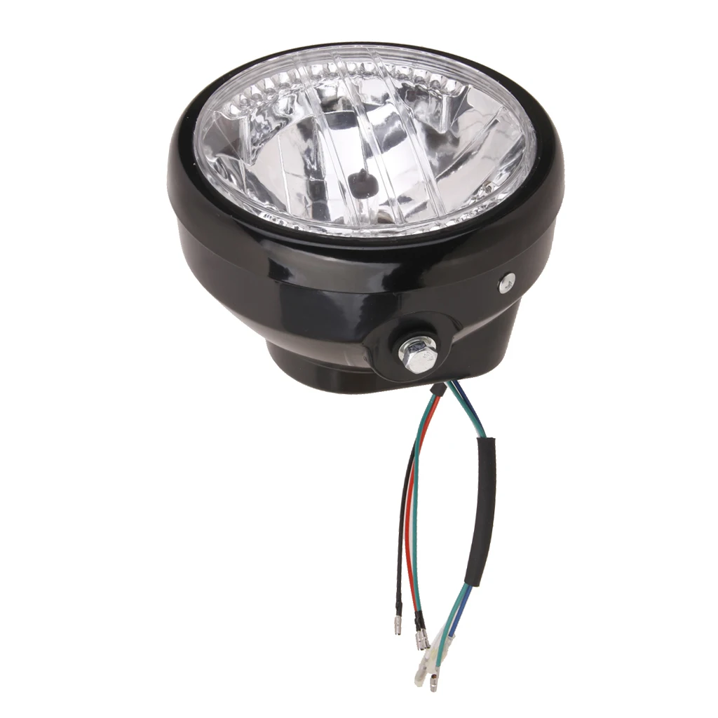 1 Piece 7' Projector Halogen Motorcycle White LED Halo Ring H4 Light Bulb Headlight 12V 35W LED light 