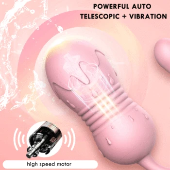 Telescopic Vibrator for Women Vaginal Ball Remote Control Vibrating Egg Clitoral Stimulator G-Spot Massage Bullet Dildo Vibrator