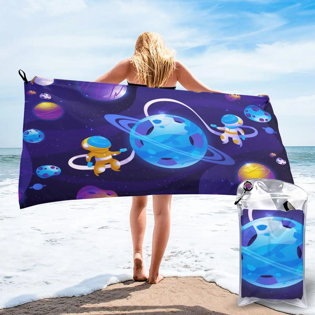 Toalla Secado Rapido Toalla De Playa Microfibra Con Pingüino