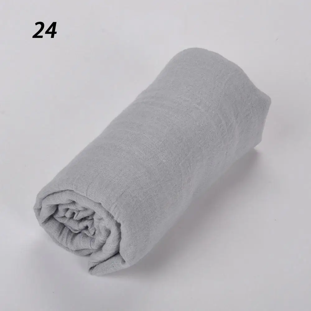 24 Light Gray Sparsil женские летние мягкие TR хлопковые шарфы Ретро кисточки сплошной цвет 180x90 шали женские тонкие палантины хиджаб пляжный праздничный шарф - Цвет: 24 Light Gray