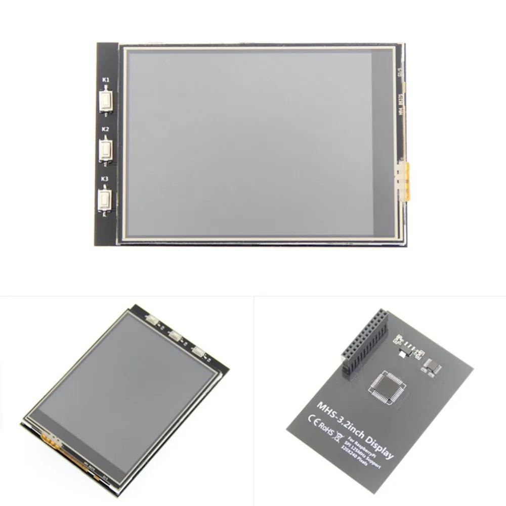 3,2 дюймов MHS TFT GPIO экран ЖК-модуля дисплей с сенсорной панелью Поддержка 125 МГц SPI вход для Raspberry Pi