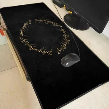 

Movie The Lord of The Rings Map Computer Large Mouse Pad Lock Edge Mousepads Decorate Your Desk Non-Skid Rubber Pad