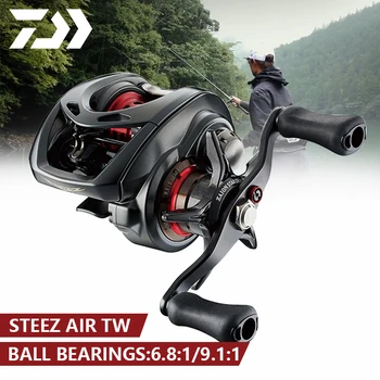 شراءدايوا 20NEW STEEZ AIR TW بكرة صيد 135g بكرة صغيرة فائقة الخفة بكرة ملف منخفض 2CRBB + 10BB 6.8/9.1 نسبة التروس