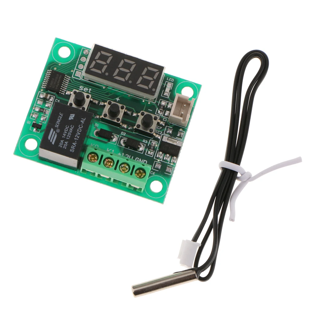 -50-110 ℃ 12V Digital Thermostat Cooling / Heating Sensor Module