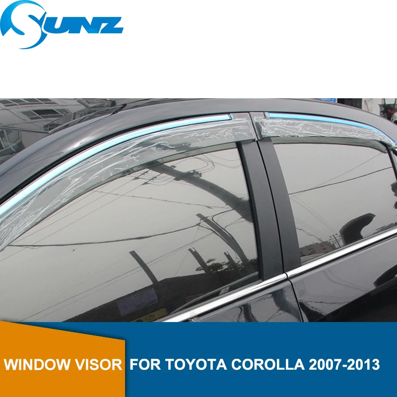 

Car door visor For TOYOTA COROLLA 2007-2013 Window rain protector For TOYOTA COROLLA 2007 2008 2009 2010 2011 2012 2013 SUNZ