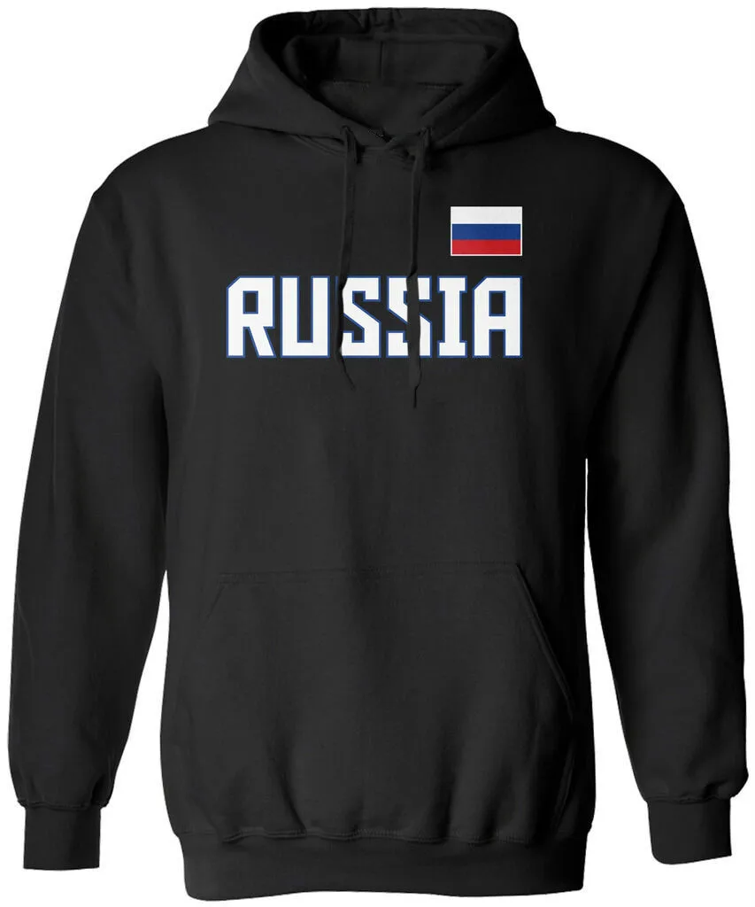 

Russian Pride Men's Russia National Team Hoodie Sweatshirt