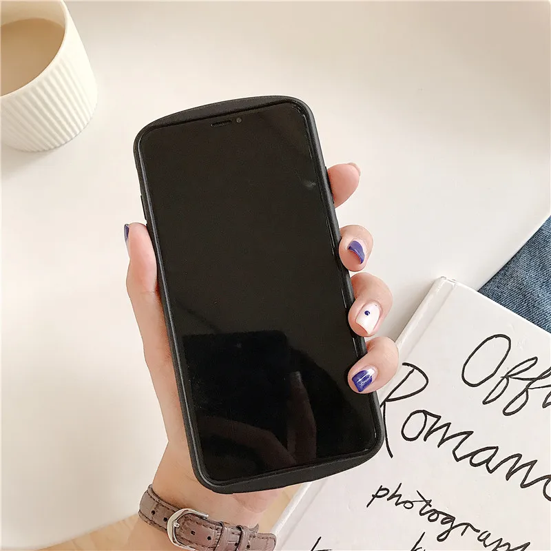 GYKZ Kawaii Cow молоко телефонный чехол для iPhone XR XS MAX X 7 8 6 6s Plus черный белый мягкий