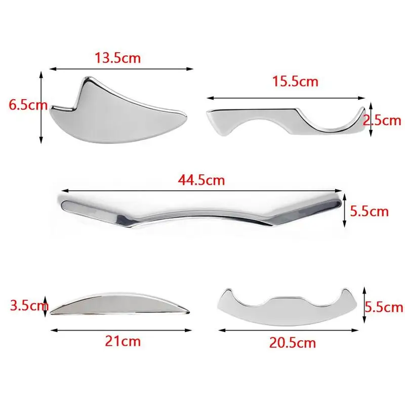 Нержавеющая сталь Gua Sha скребок физиотерапия фасции нож Myofascial релиз инструменты физиотерапии нож