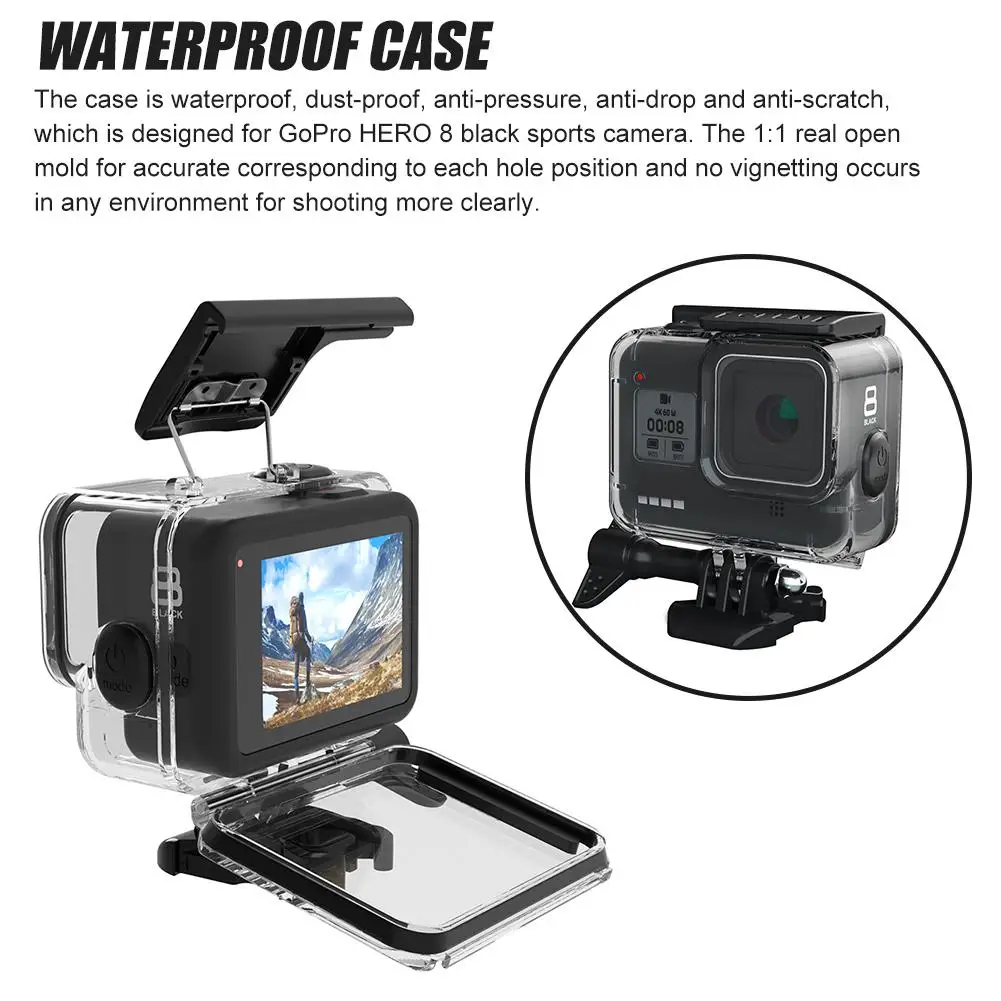 Защитный чехол для камеры GoPro Hero 8, защитный чехол для камеры GoPro Hero 8, защитная оболочка, аксессуары