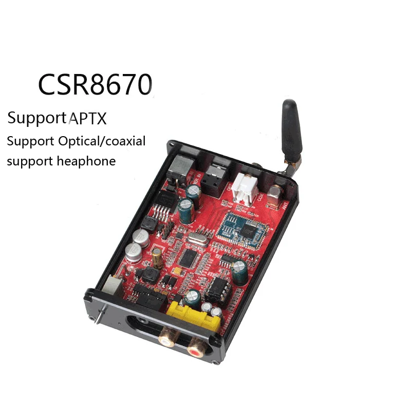 Bluetooth DAC CS8670 Bluetooth 5.0 Opitcal Coaxial to 3.5MM R/L With OPA2604 Hifi operational amplifier Support APTX For Phone