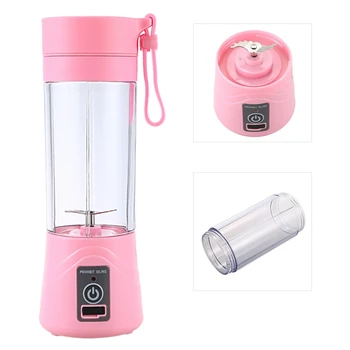 

380ml USB Rechargeable Juicer Bottle CUp Juice Citrus Blender Lemon vegetables fruit Milkshake Smoothie Squeezers Reamers Bottle