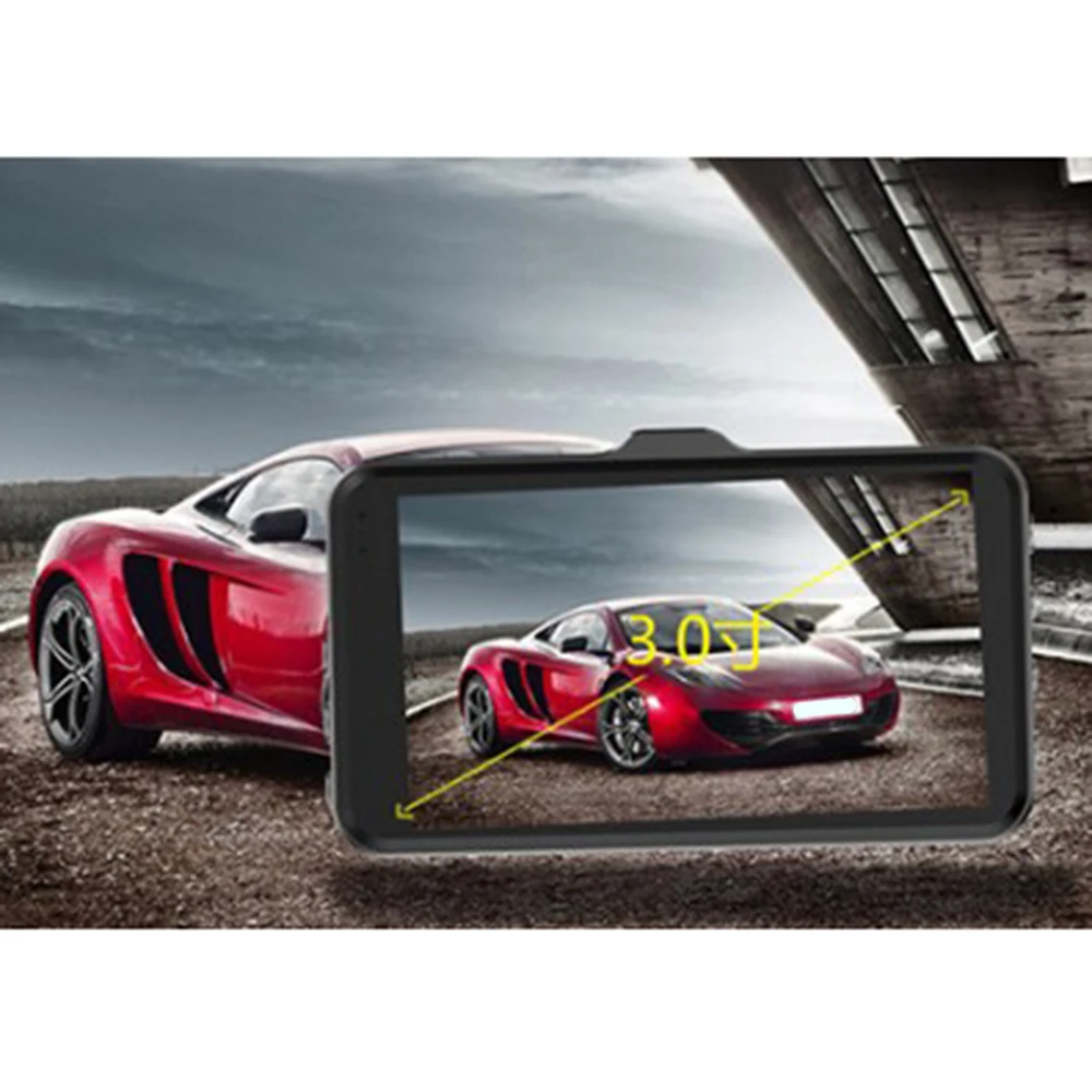 Двойной объектив Full HD 1080P Автомобильный регистратор DVR Автомобильная камера ночного видения Dash Cam прочный и практичный