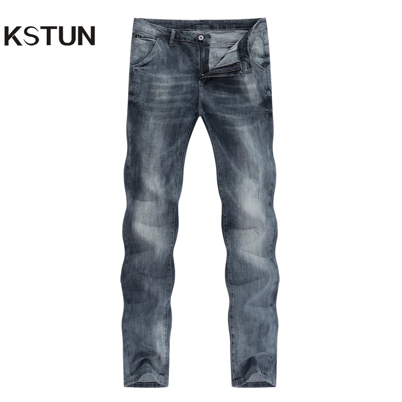 KSTUN mens jeans slim fit retro gray denim pants man 2020 summer thin grey vintage casual pants jeans male long trousers cowboys KSTUN mens jeans slim fit retro gray denim pants man 2020 summer thin grey vintage casual pants jeans male long trousers cowboys