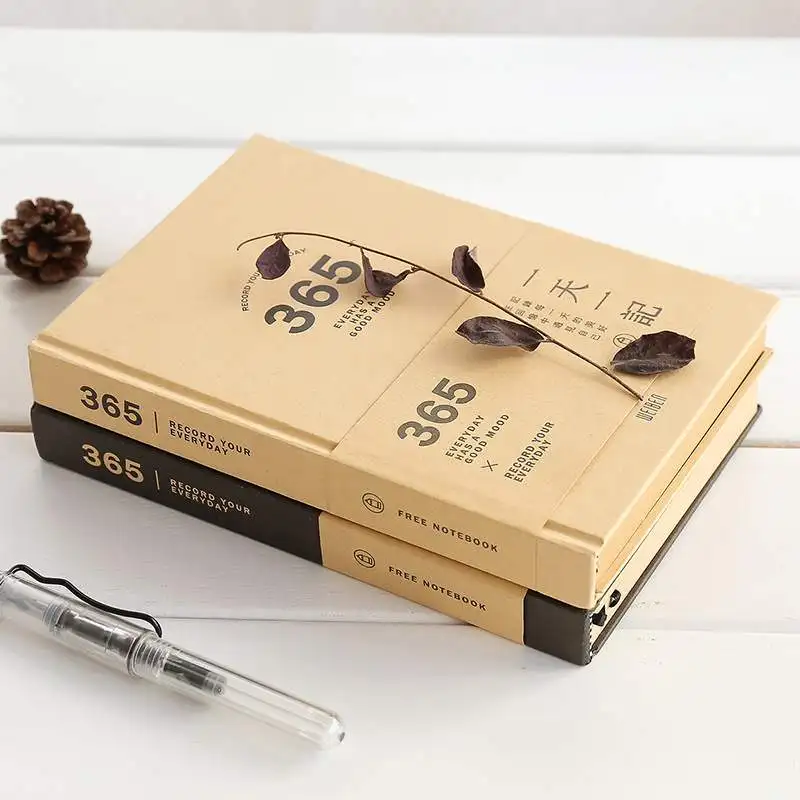 Микро-книга, 365 дней, личный план, крафт-бумага, дневник, офисный, школьный, для студентов, ежемесячный недельный, ручной, для поездок, ручной, для записей, дневник