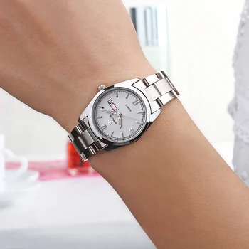 

2020 WWOOR Brand Fashion Quartz Ladies Watches Waterproof Silver White Date Clock Female Bracelet Wristwatch Women Montre Femme