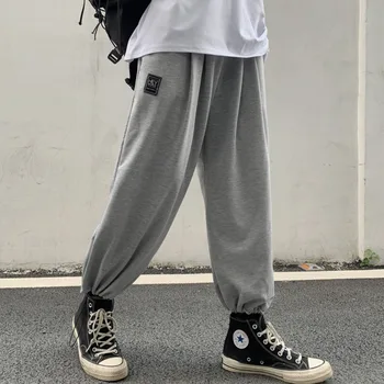 

Korea NEW 2020 Spring New Fashion Womens Korea Black Loose Casual Student Girl Harem Pants Wide Leg Pants Q005