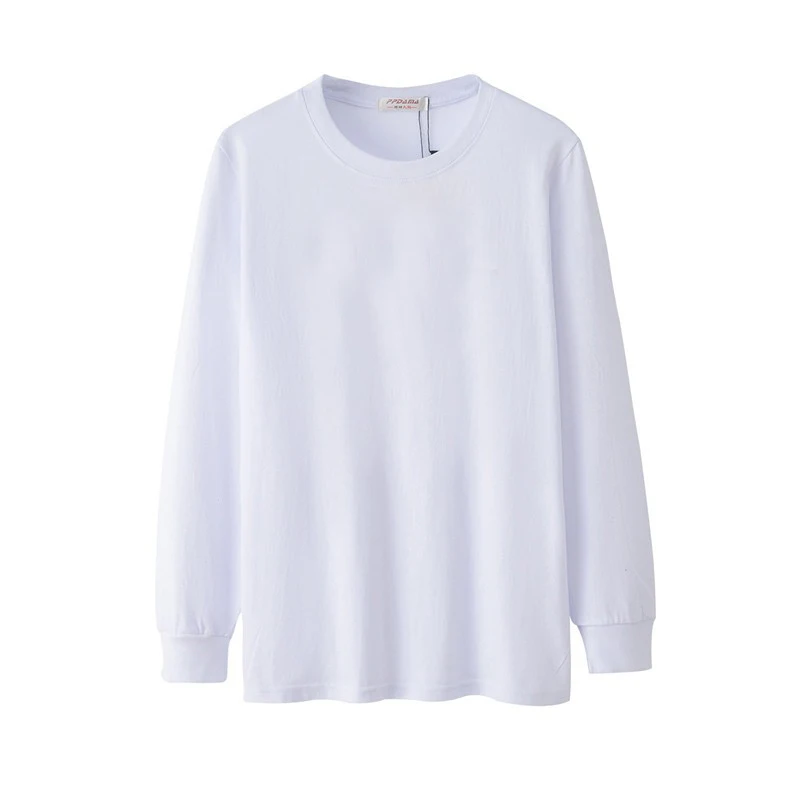 autunno inverno Uomo donna T-shirt Manica lunga Taglia grande 8XL 9XL 10XL 13XL T-shirt di grandi dimensioni Biancheria intima per la casa Top larghi in cotone nero 6