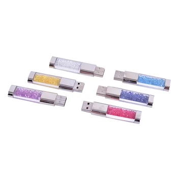 

Usb Flash Drive Pen Drive 64GB Pendrive Memory Memoria Cel Usb Stick 32GB 16GB 8GB 4GB Rhinestone Gift
