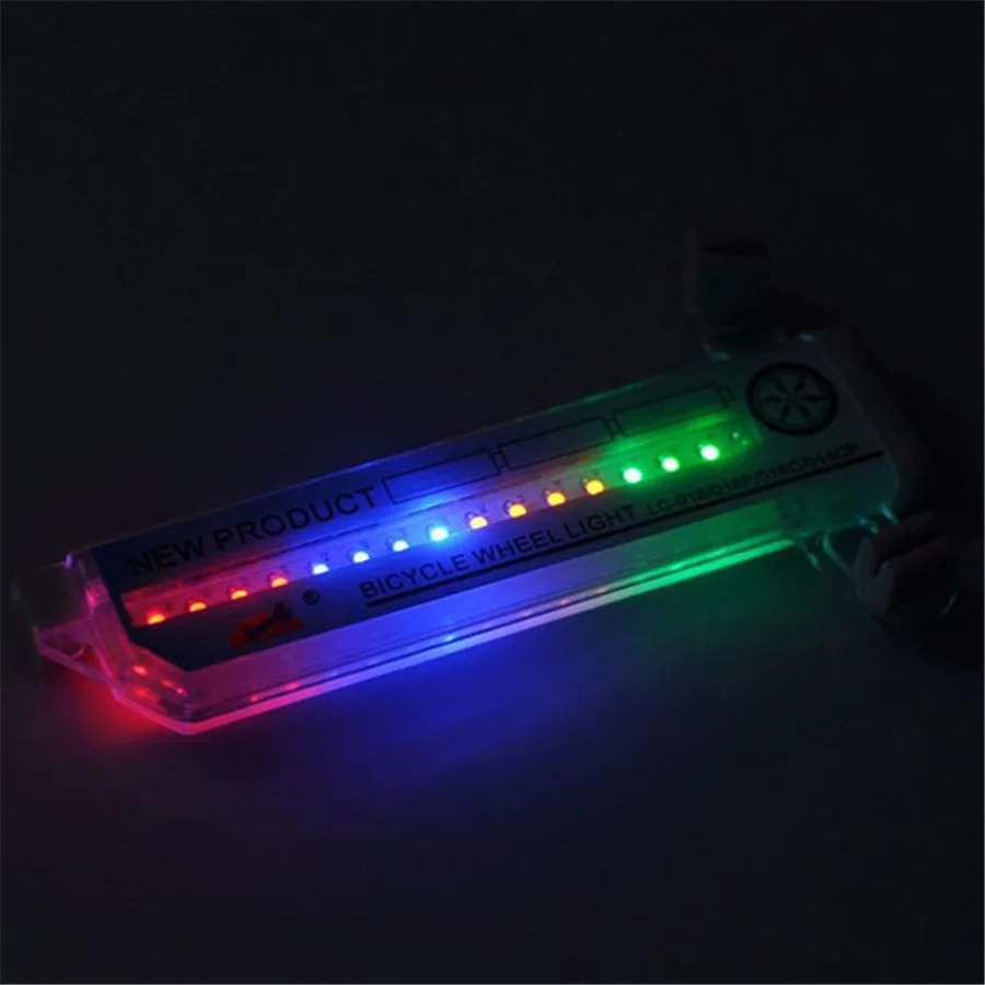 16 LED bicycle tire wheel valve flashing spoke lamp night shiny bicycle wheel light led valve velo luces bicicleta 35A5 (9)