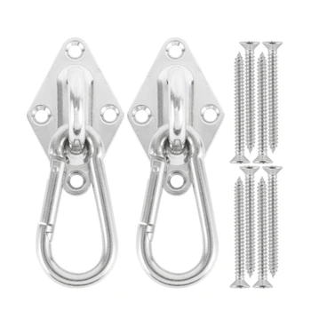 

LIXF 12PCS Indoor / Outdoor Aerial Yoga Accessories for Hammock Swing Chair Suspension Seat Accessory Kit