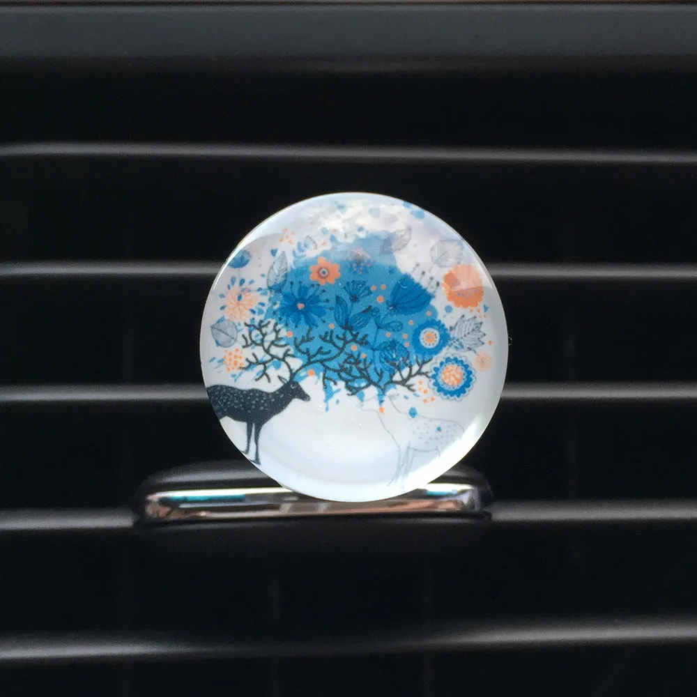 Рождественские лося автомобильные аксессуары для интерьера авто вентиляционные отверстия Ароматические зажимы автомобильный освежитель воздуха ароматерапия араба аксезуар Прямая 3