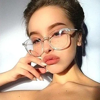 

Anti Blue Light Eyeglasses Frame Vintage 2020Women Female Frame MenRound Clear Lens Glasses Optical Spectacle Frame GlassWomen