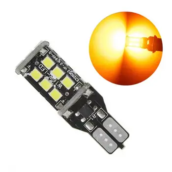 

T15 W16W Car Reverse Backup Turn Signal LED Light Bulb Car Lights Accessories Signal Lamp Cool Canbus 15SMD 2835