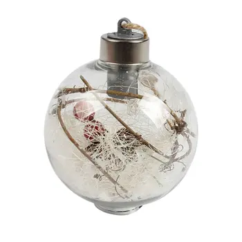 

2020 Romantic Christmas Decorations Ball Transparent PVC For Home Luminous Light Hanging Christmas Tree Ball Ornaments Supplies