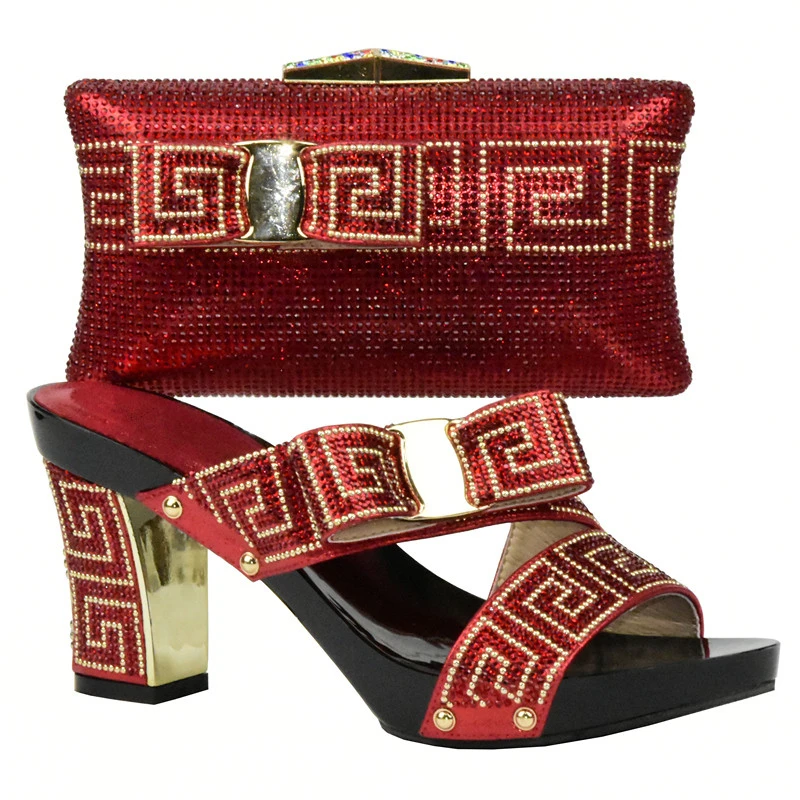Г. Розовый высококачественный комплект из обуви и сумки, комплекты в африканском стиле итальянская обувь и сумка в комплекте, Новое поступление, женская обувь и сумка в комплекте