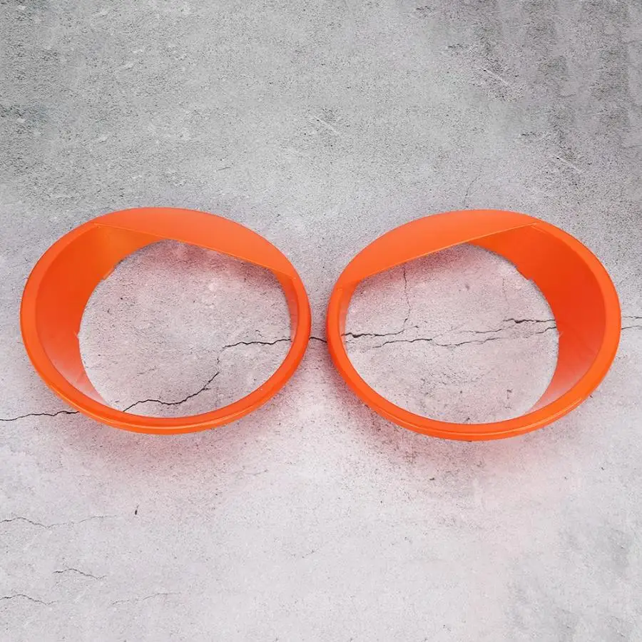 Car-styling 2pcs Orange ABS Headlight Headlamp Cover Ring Trim Fits for Jeep Wrangler 2007- Car Accessories