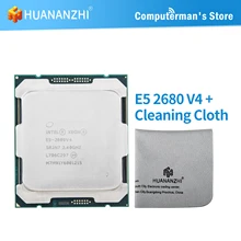 Huananzhi Schoonmaakdoekje Met Intel Xeon E5 2680 V4 Core I7 6850X 6800K 6950X Cpu Dienen Lga 2011-3 2680V4 Pc Desktop Processor